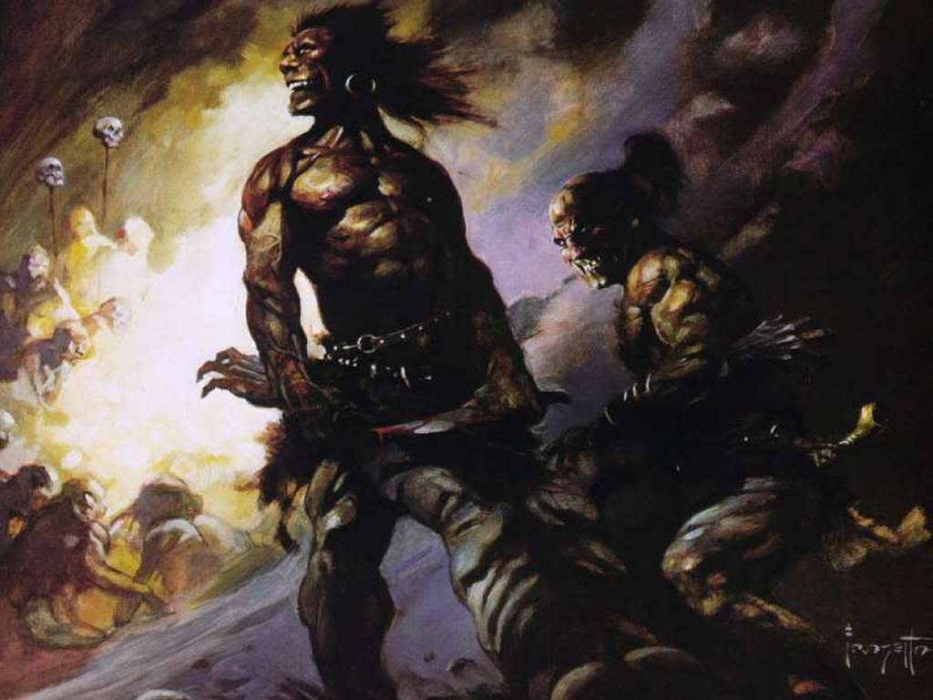 Frank Frazetta art that was inspiration for the movie Frank-frazetta-flesh-eaters