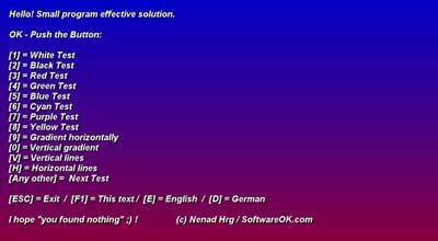 solution to easily check for dead, paralyzed and stuck pixels on LCD monitors. IsMyLcdOK1