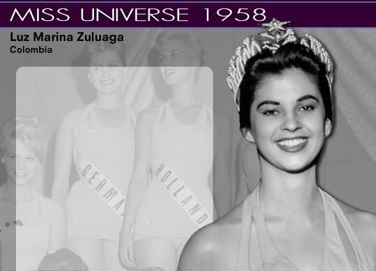 Miss Universe 1952 - 2007 1958