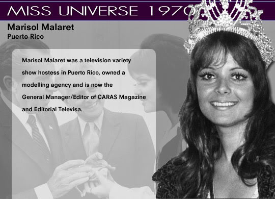 Miss Universe 1952 - 2007 1970