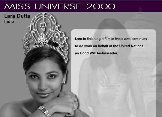 Miss Universe 1952 - 2007 2000