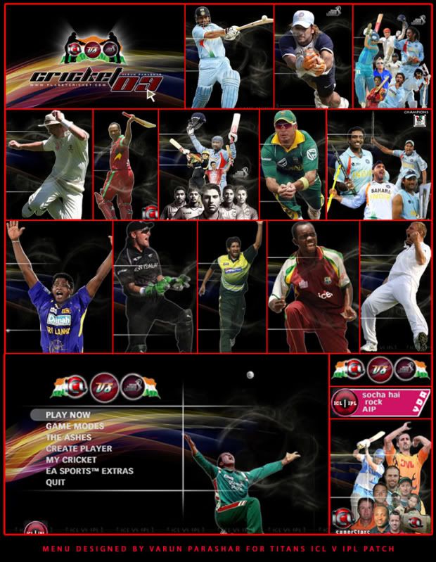 Cricket 2009 ICL vs IPL Patched with Player Editor and Much More Updates Cricket09