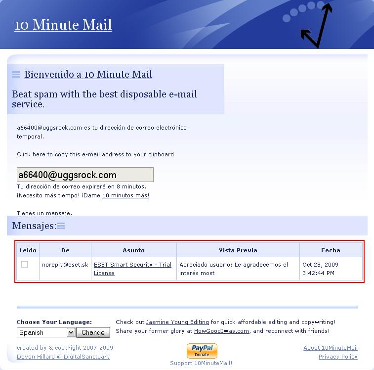 Cuenta de correo online 10minutes_2