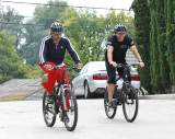 Gerard Butler Bikes with a Buddy - LA, 13 Jun 11 11