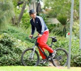 Gerard Butler Bikes with a Buddy - LA, 13 Jun 11 9