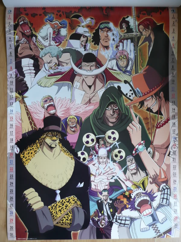 Calendario One Piece 2009 Oficial P1010538