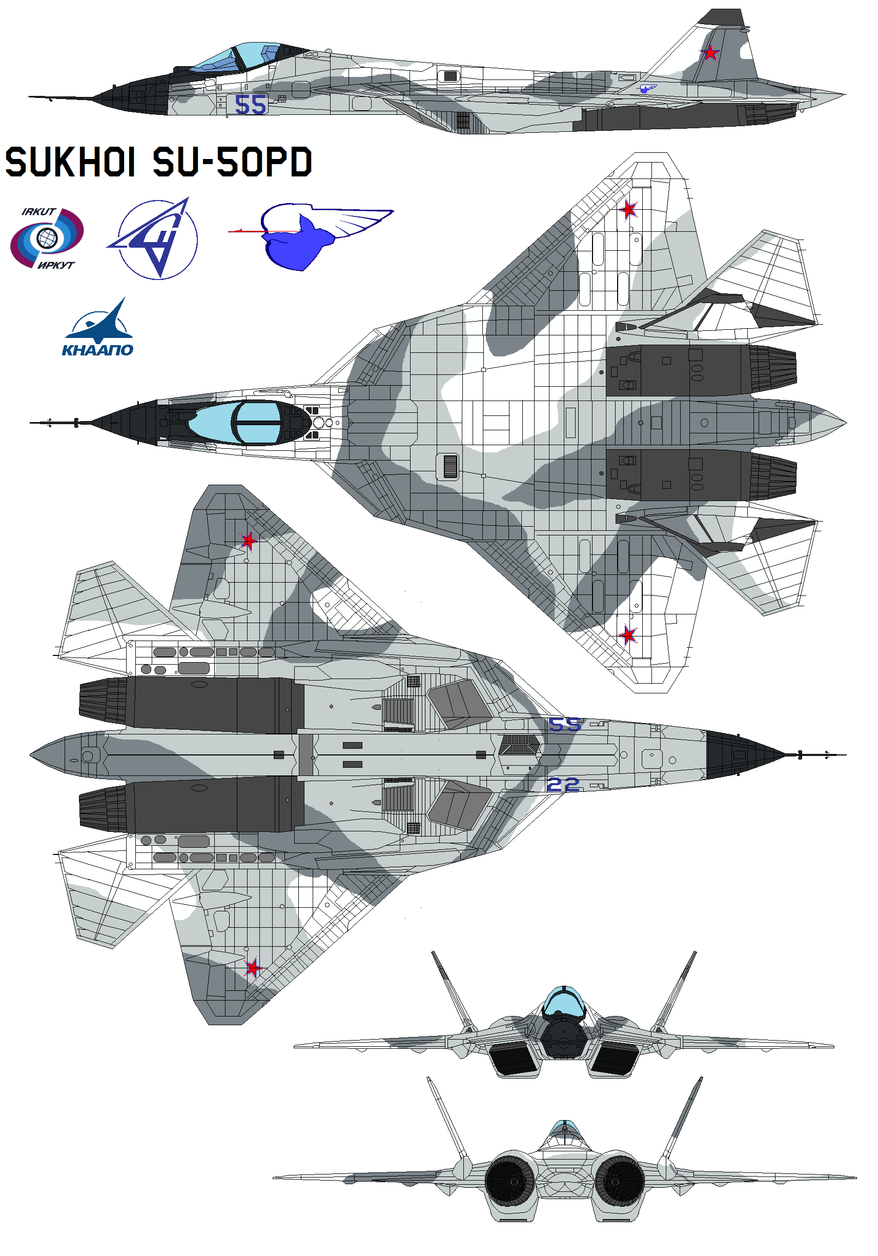 Sukhoï PAK-FA / T-50 SukhoiSu-50pd