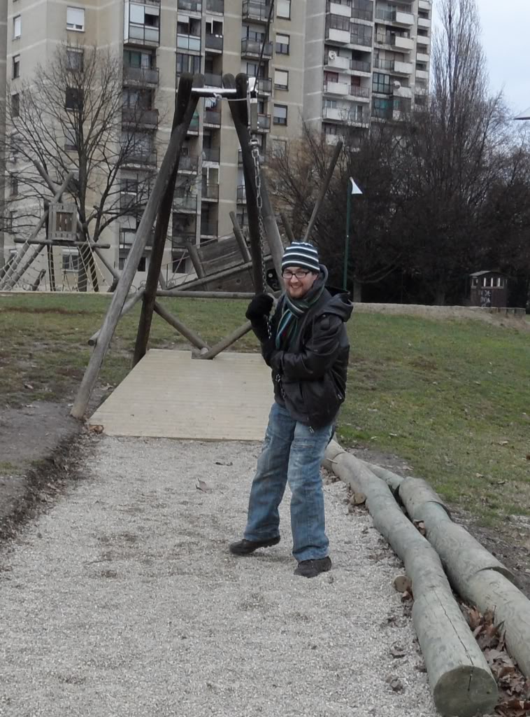 Person Behind The Post Zipline