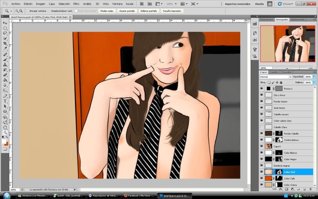 Vector Art En Photoshop Por RockSpam Arielface