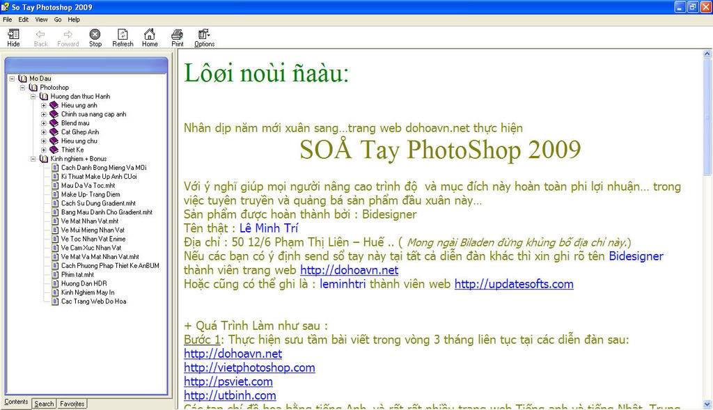 sổ tay photoshop2009 version 1.1 1