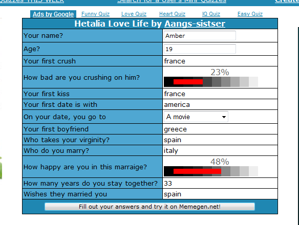 Hetalia love life quiz results~ Clipboard01
