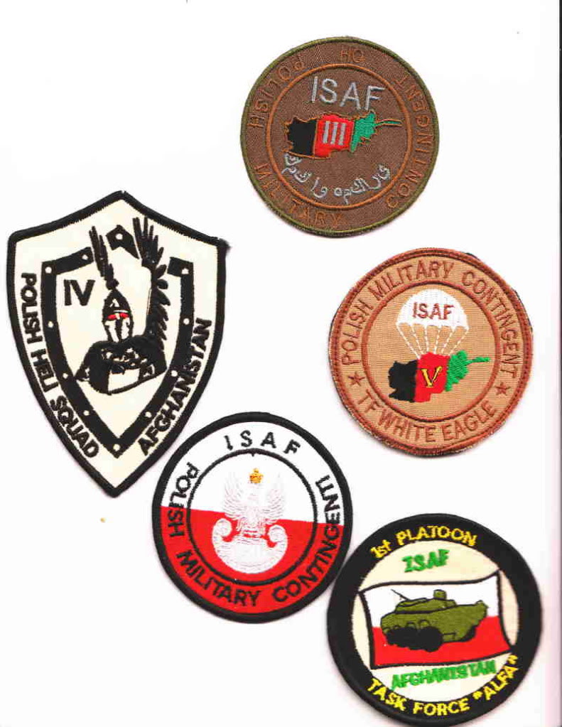 Polish Contingent in Afghanistan local made patches Afghanpolcon2