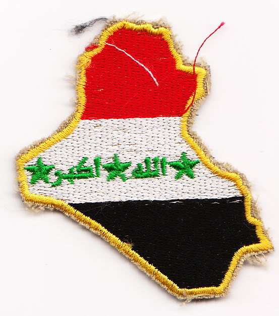 Post 2003 Iraq Army Flag patches Iraqflgcountry