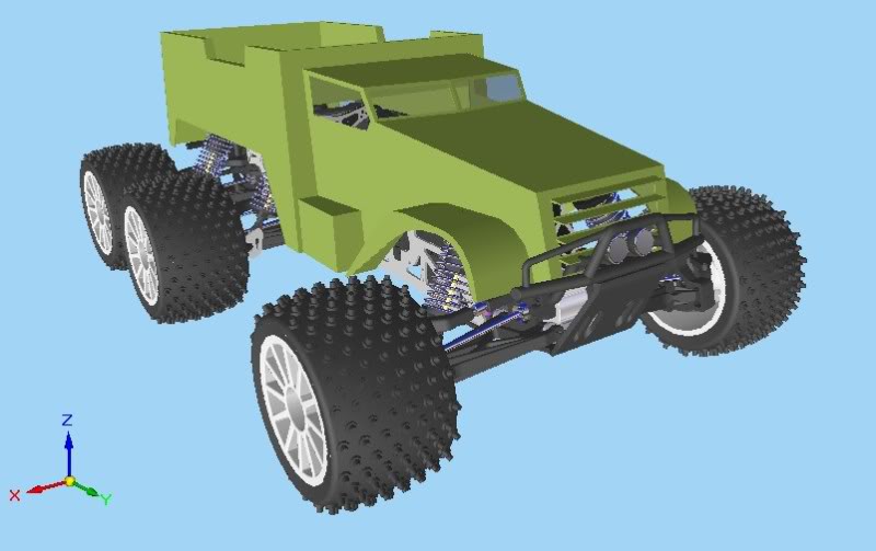 conception et réalisation d'une carosserie de 6x6 Half04