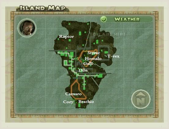 Isla Nublar "Jurassic Classic" COMPLETE MISSION IslaNublarMap