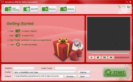 SnowFox DVD & Video Converter 3.1.0.0 657d332c1884e9a0430acac64afb86b0