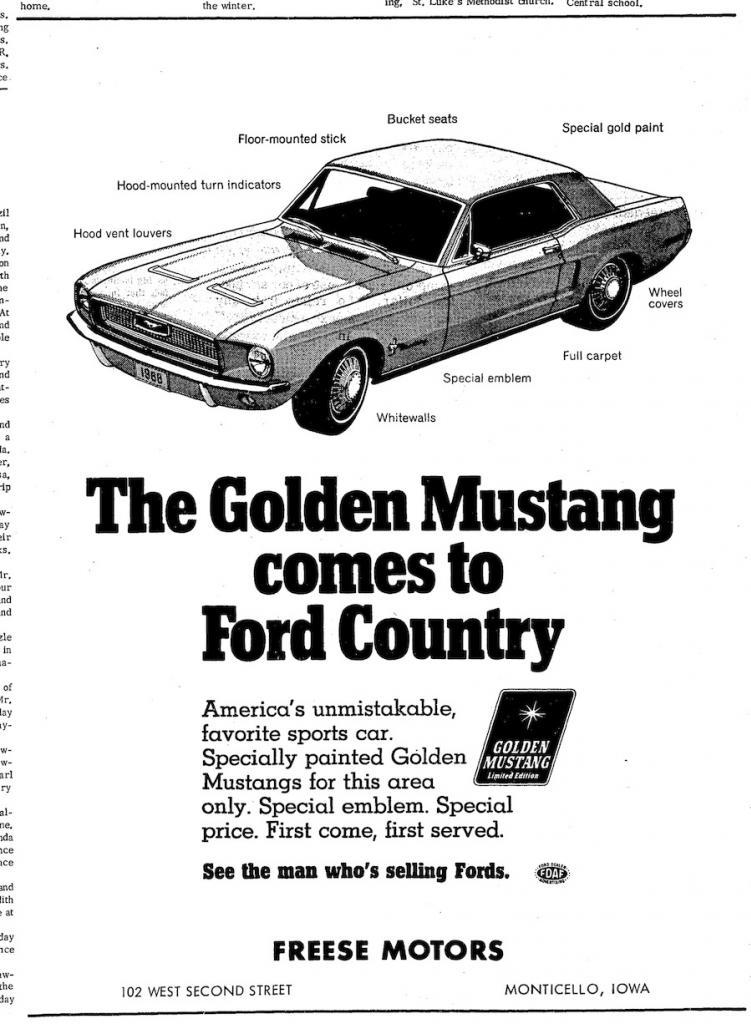 Referencia: Ford Mustang 1964 até 1972 Special%20Gold%20Paint%201968%20Golden%20Mustang%20Limited%20Edition%20Hardtop%20IllinoisIowa%20area1_zpszdviglut