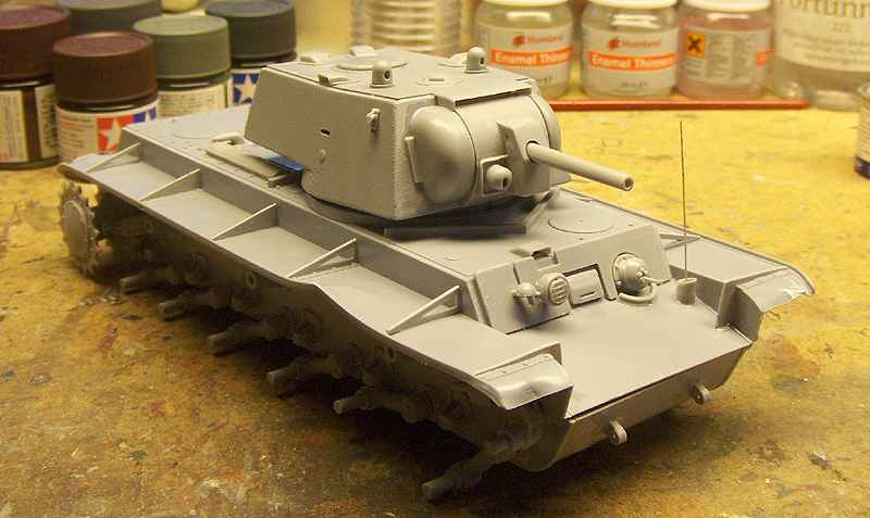 KV-8 Flametrower tank Byggtid1