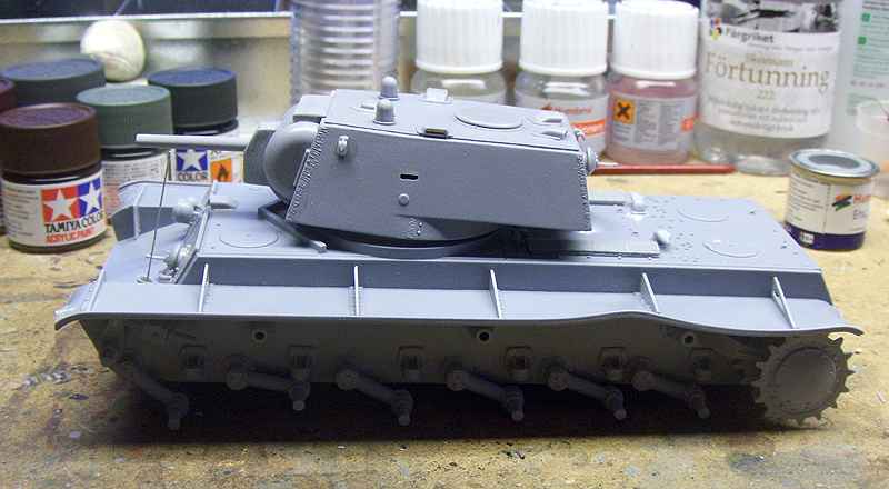 KV-8 Flametrower tank Byggtid2