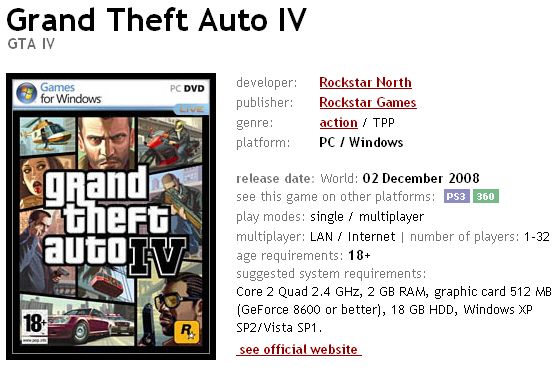 GTA IV.... GTAIV