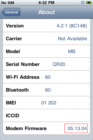 [Modding] iPhone3G - Baseband Upgrade/Downgrade with Unlock! 13