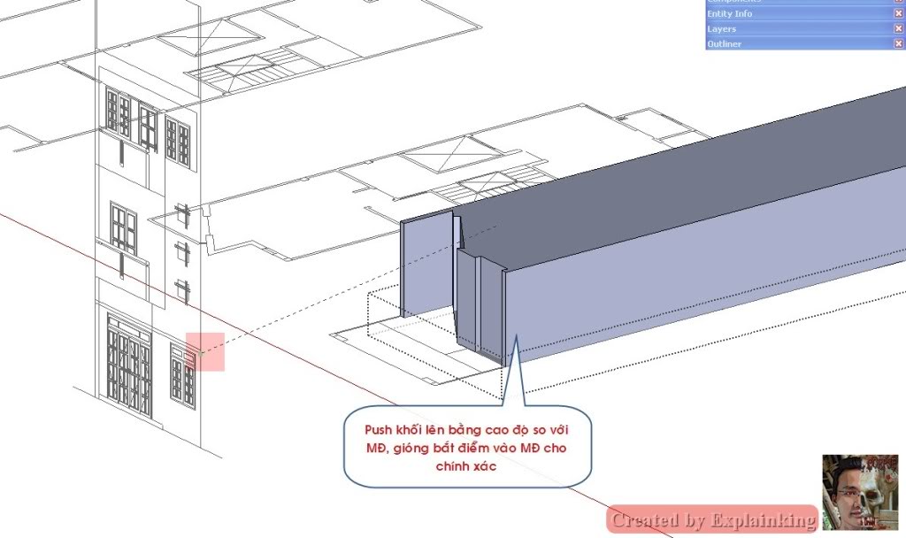 Dựng hình 3D trong SketchUp từ MB-MĐ AutoCAD 13