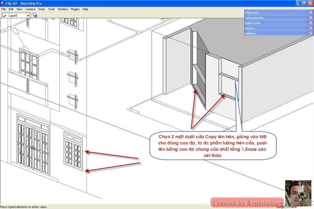 Tutorial : Dựng hình 3D trong SketchUp từ MB-MĐ AutoCAD 14