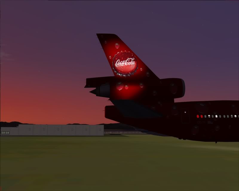 FS9 - Decolagem em Hakodate ....do MD-11 Coca Cola -2008-dec-31-077