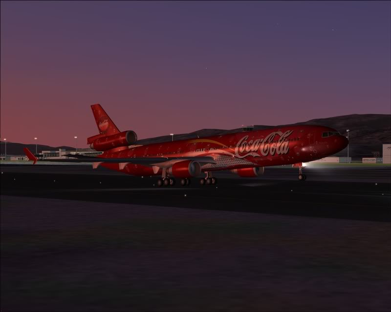 FS9 - Decolagem em Hakodate ....do MD-11 Coca Cola -2008-dec-31-095