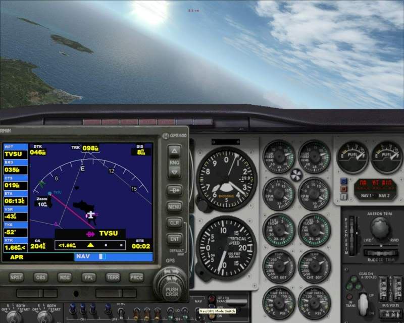 FSX - Cessna 182 e Barom perdidos no Caribe e eu no FSX parte 2 -2009-jun-11-026