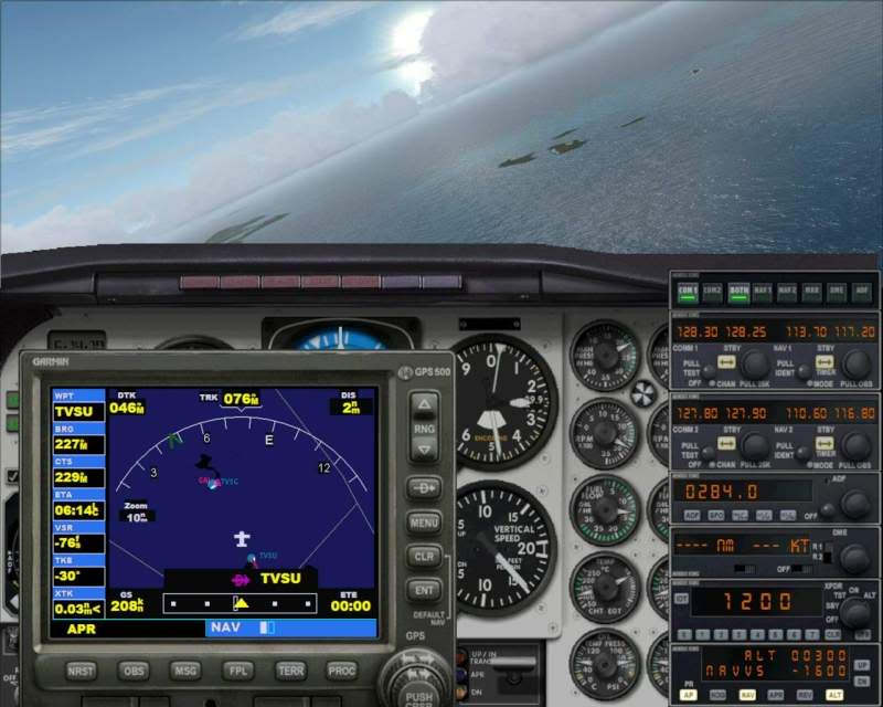 cessna - FSX - Cessna 182 e Barom perdidos no Caribe e eu no FSX parte 2 -2009-jun-13-039