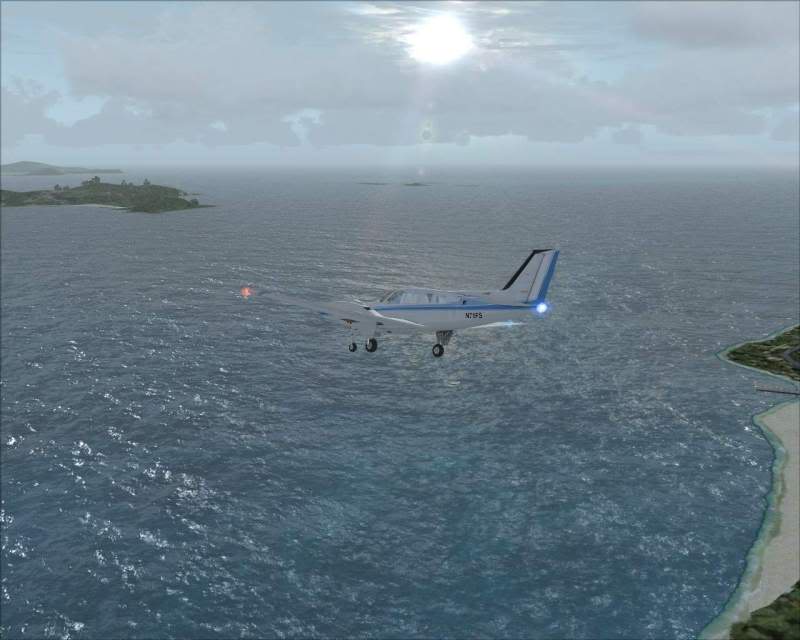 FSX - Cessna 182 e Barom perdidos no Caribe e eu no FSX parte 2 -2009-jun-13-053