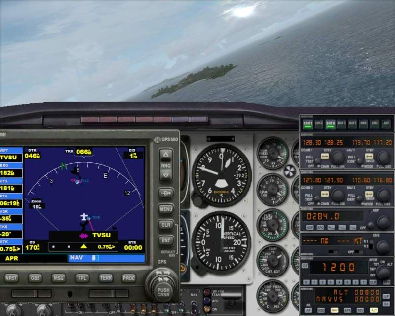 FSX - Cessna 182 e Barom perdidos no Caribe e eu no FSX parte 2 -2009-jun-13-054