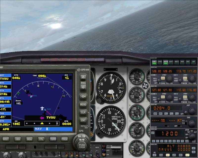 cessna - FSX - Cessna 182 e Barom perdidos no Caribe e eu no FSX parte 2 -2009-jun-13-056