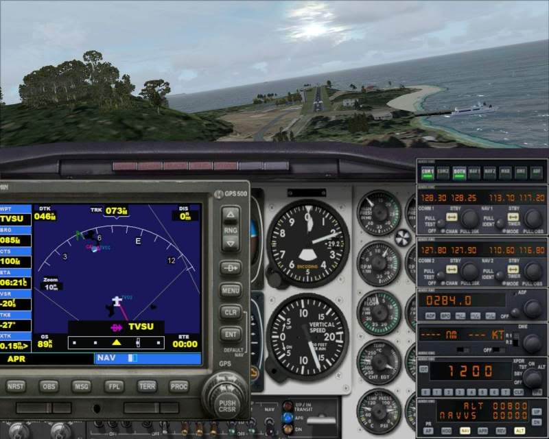 cessna - FSX - Cessna 182 e Barom perdidos no Caribe e eu no FSX parte 3 -2009-jun-13-060