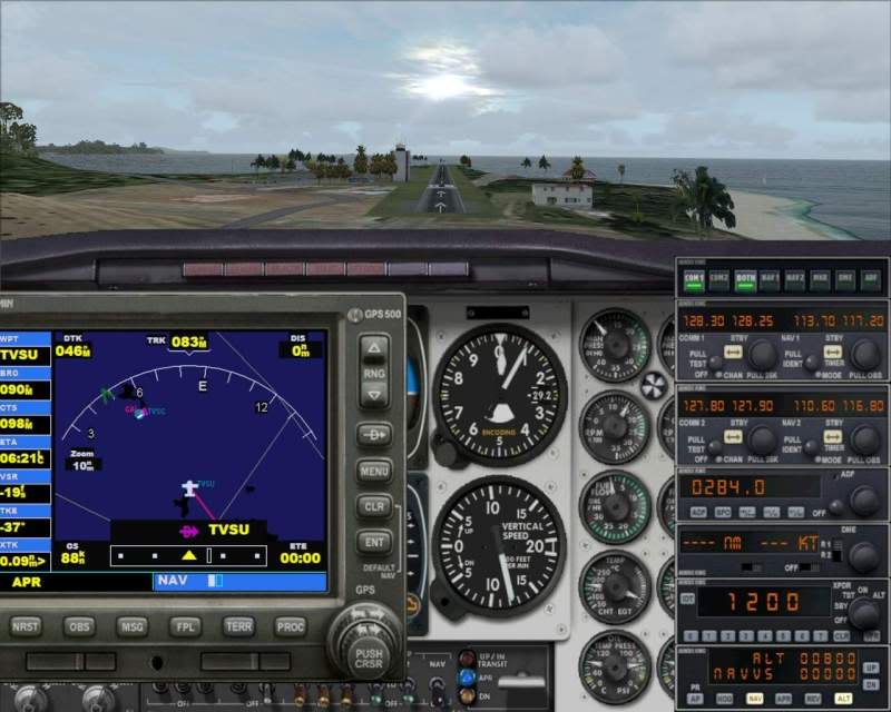 FSX - Cessna 182 e Barom perdidos no Caribe e eu no FSX parte 3 -2009-jun-13-061