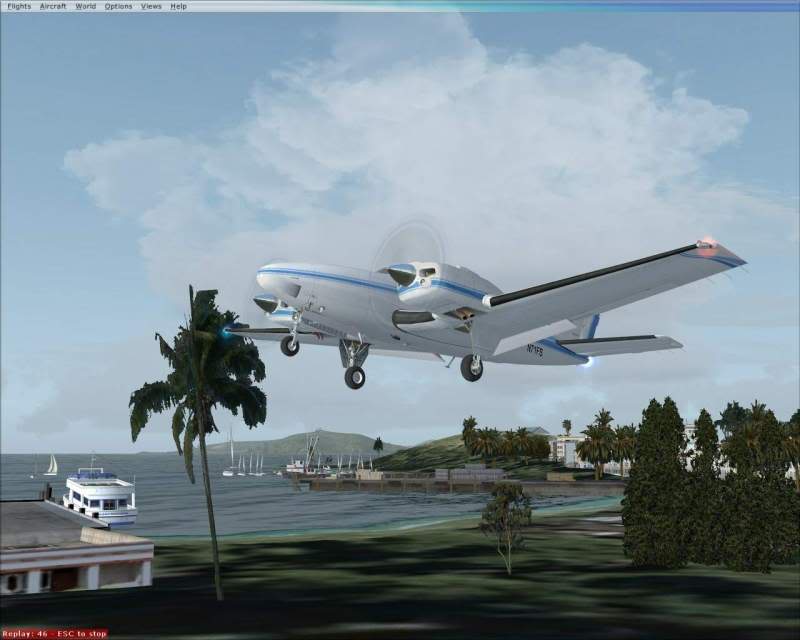 FSX - Cessna 182 e Barom perdidos no Caribe e eu no FSX parte 3 -2009-jun-13-064