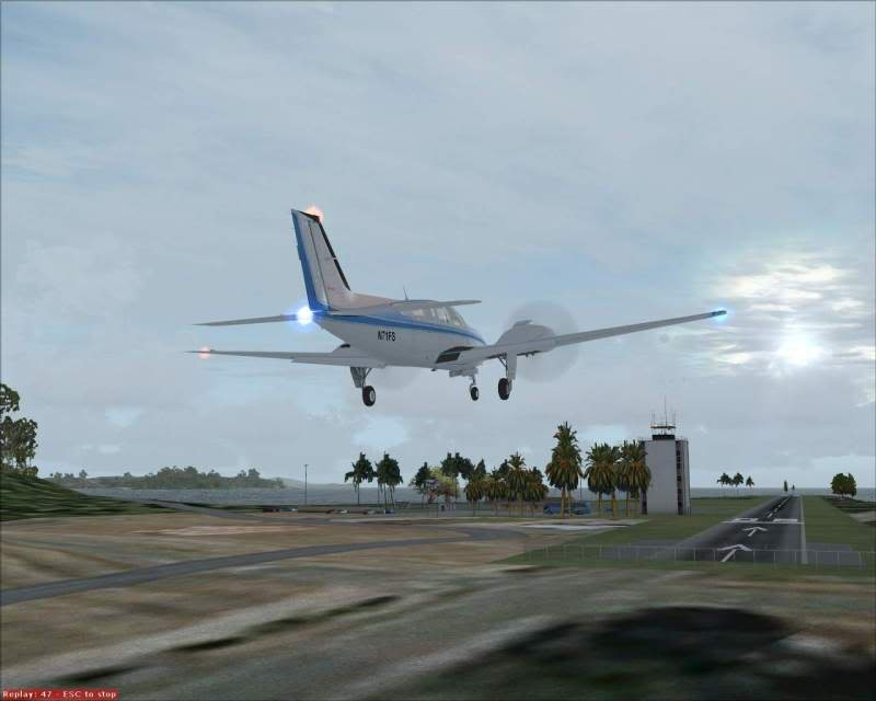 cessna - FSX - Cessna 182 e Barom perdidos no Caribe e eu no FSX parte 3 -2009-jun-13-070