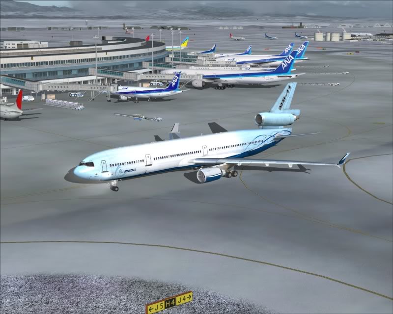 FS9 - Taxi em Sapporo.... lindo trafego,Espetacular Cenario -2009-mar-21-121