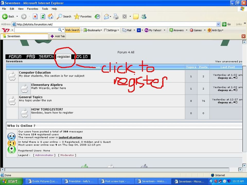 How to register? 1