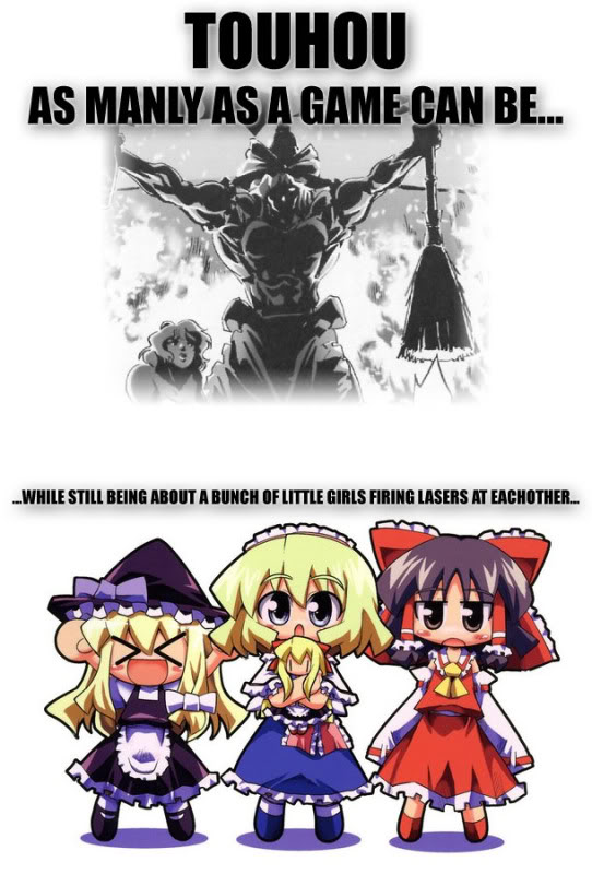 El juego más masculino de la historia de la humanidad. Touhou_manly