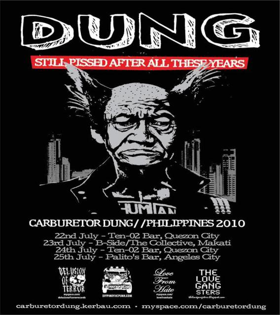 CARBURETOR DUNG (Kuala Lumpur, Malaysia) PHILIPPINE TOUR JULY 2010 Dungfinalflyer