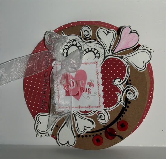 Feb 12 - Pink, Red, White, & Black Lovebugcard