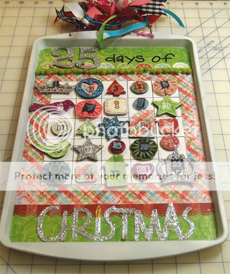 AC002-Altered Cookie tray ADVENT CALENDAR Complete