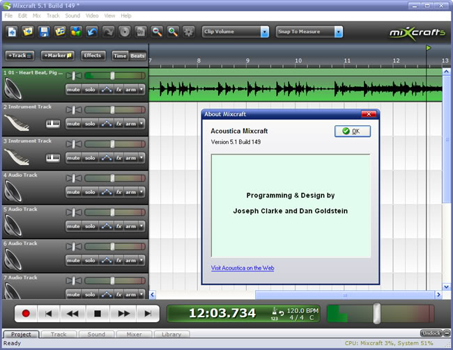 حصريا برنامج خلط الاصوات والدى جى الرائع Acoustica Mixcraft 5.1 Build 149  654