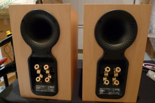 Bowers & Wilkins B&W CM1 Bookshelf Speakers in Maple, made in UK (Used) SOLD P1090167