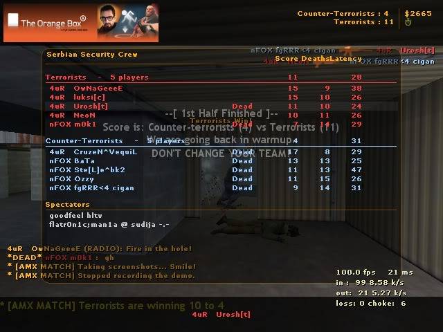 4uR vs nFOX [goodFeeL liga] 1/2 De_nuke0000