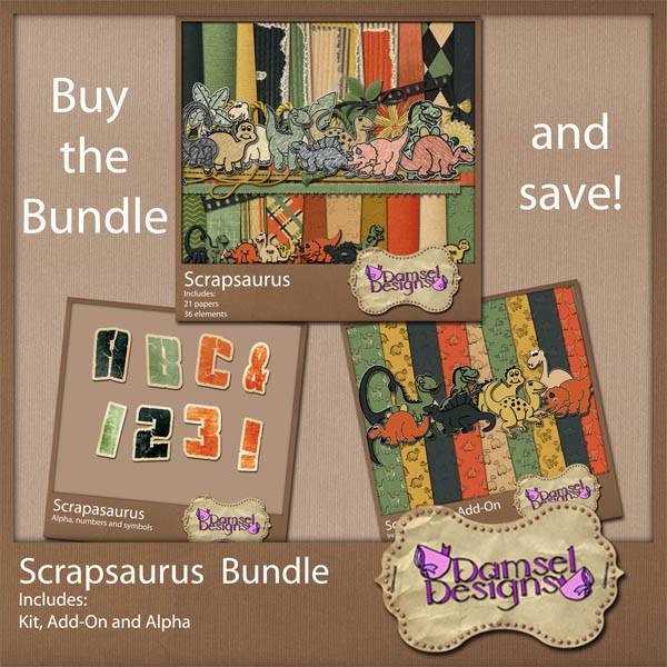 Damsel Designs Products DD_Scrapsaurus_Bundle