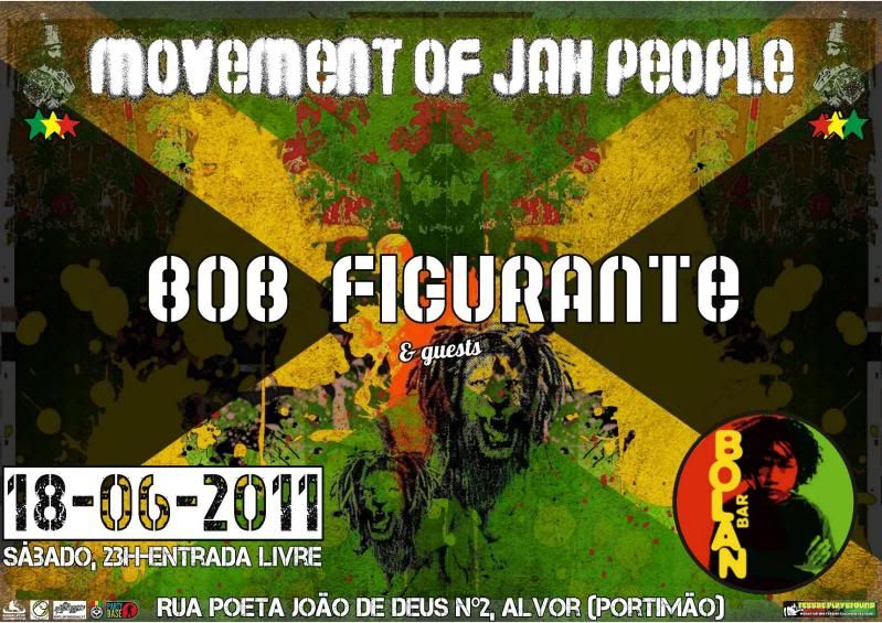 MOVEMENT OF JAH PEOPLE: Sáb. 18@BOLAN REGGAE Bar, Alvor-Portimão ExodusBolanbar-FLYER