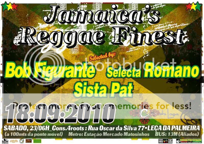 JAMAICA'S REGGAE FINEST: Sábado 18 SETEMBRO @ Bar do CAIS DE LEÇA Da PALMEIRA JamaicasReggaeFinestBarDoCais-Flyer